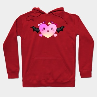 Demonic heart with bat wings Hoodie